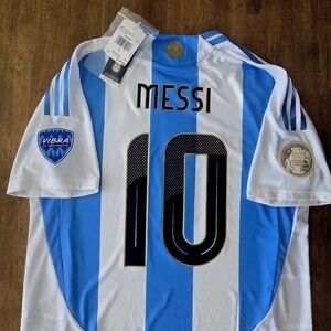 2024/25 Adidas Argentina #10 MESSI Copa America Final Player Match jersey IP8388
